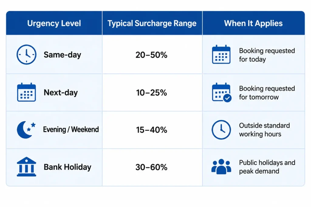 Are There Extra Charges for Urgent Bookings? / EICR Certificate Price London