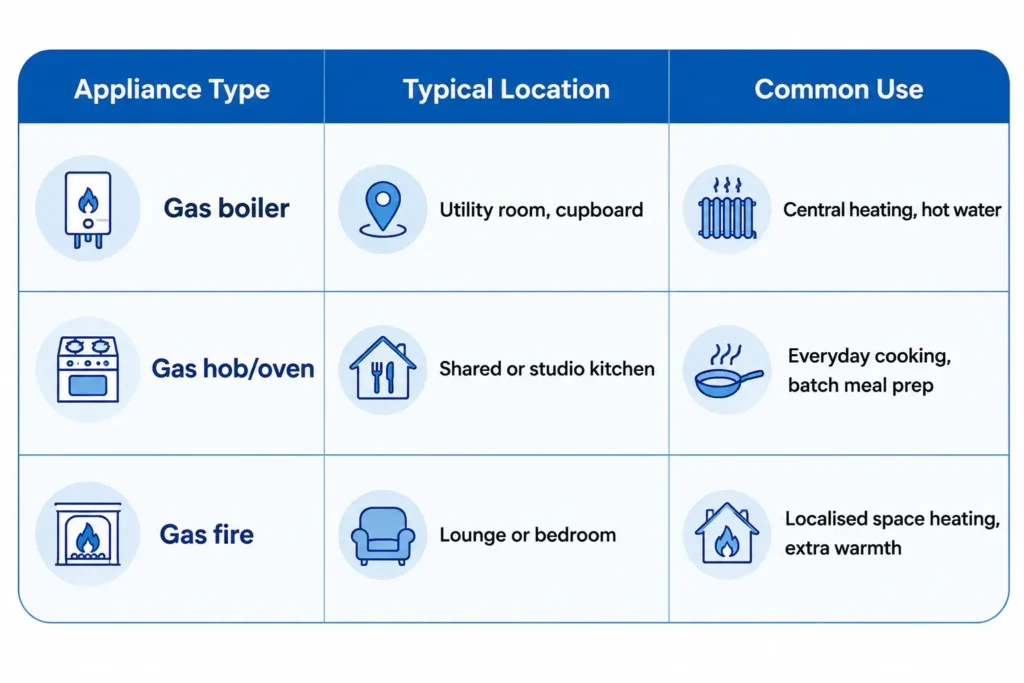 Gas Appliances Used in Student Housing / Gas Safety for Student Accommodation  